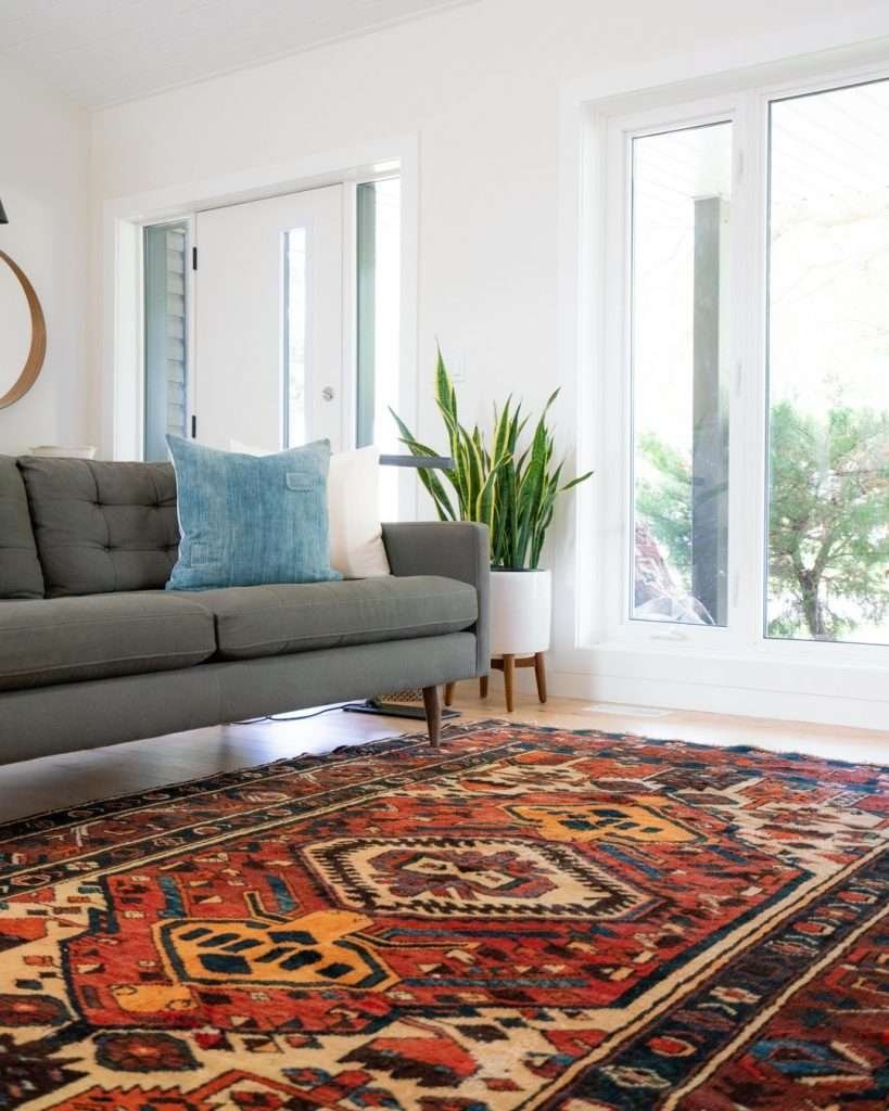 how to clean an area rug
